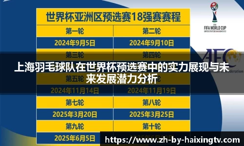 上海羽毛球队在世界杯预选赛中的实力展现与未来发展潜力分析